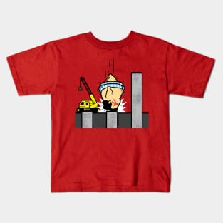 Part Time Job - Piling Construction Kids T-Shirt